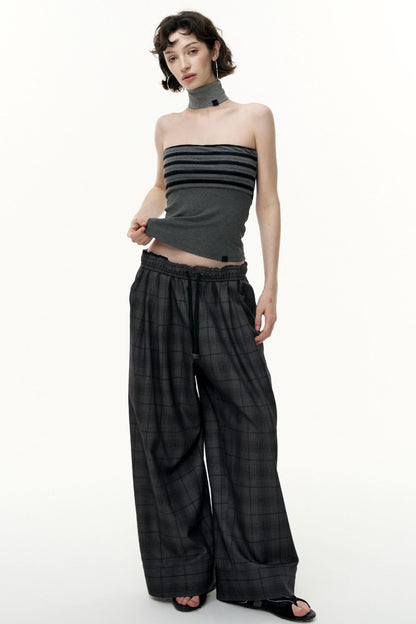 Virtual Striped Short Skirt Set-Up