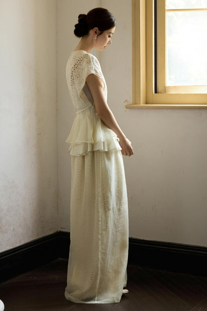 Lace V-Neck Summer Tee