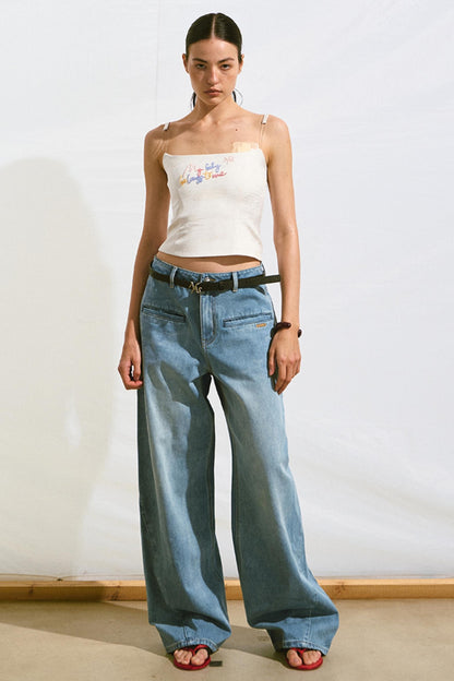 Summer Breeze Denim Trousers