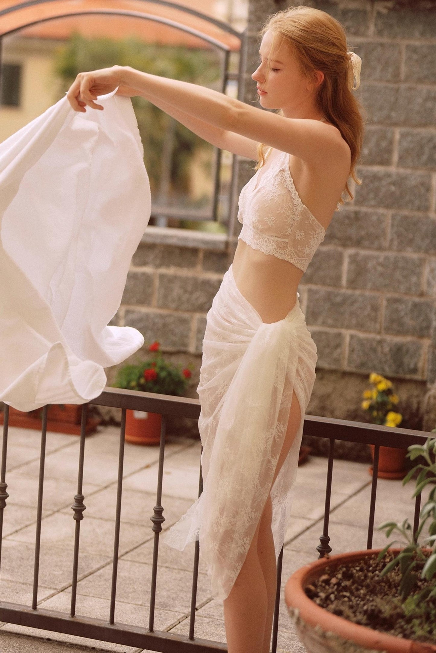 French Lace Halterneck Top