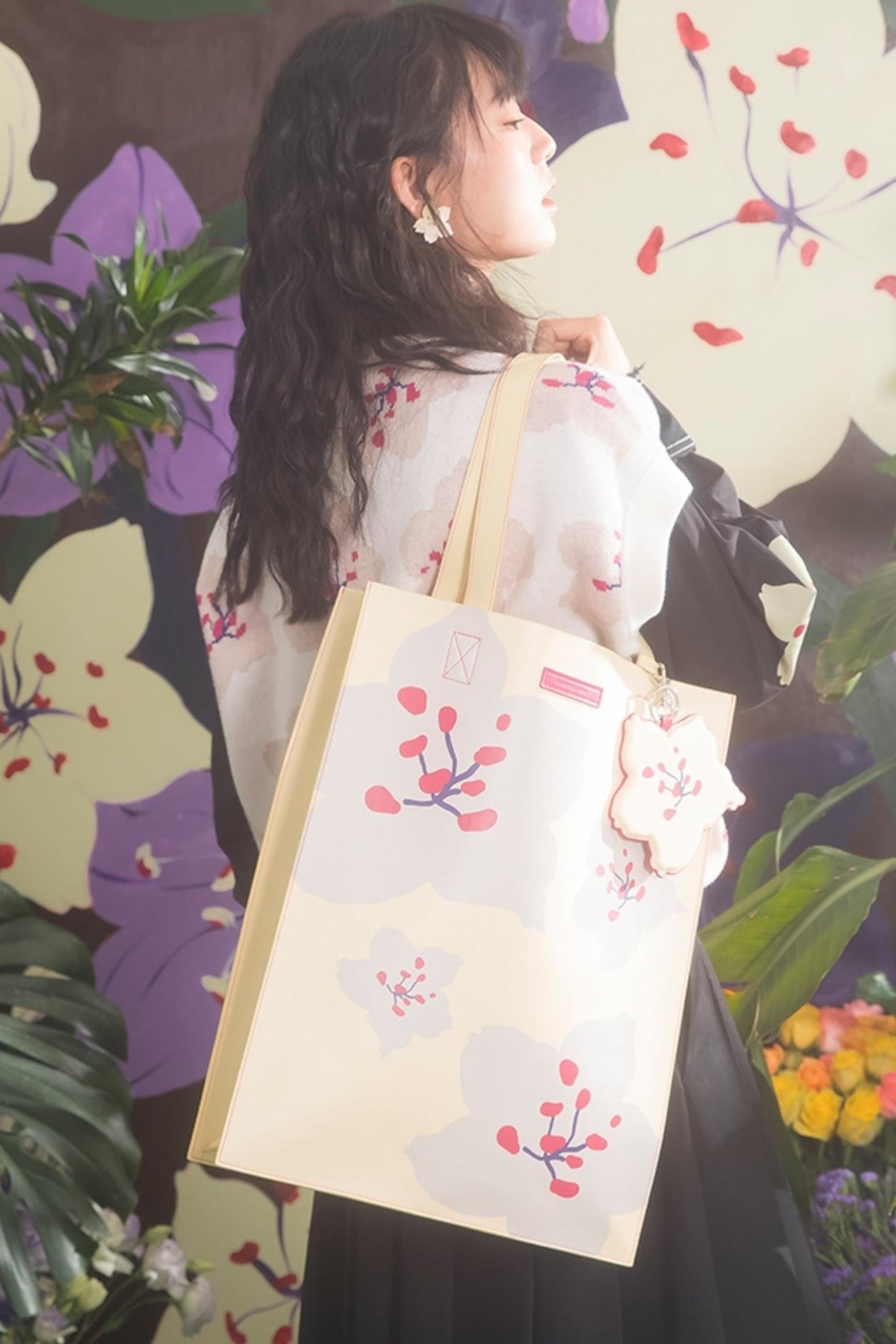 Cherry Blossom Commuter Tote Bag