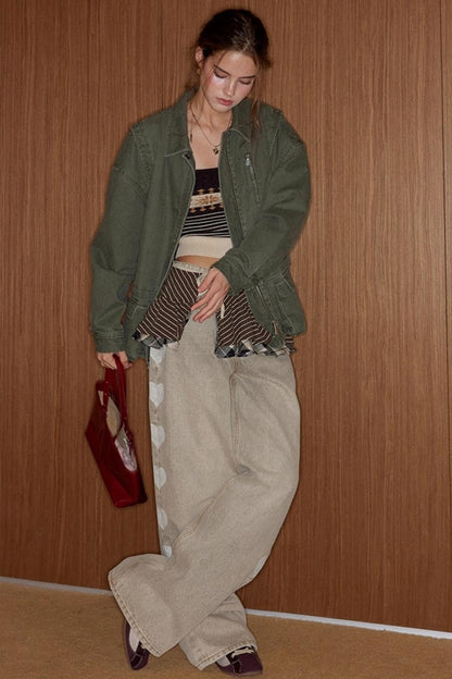 Almond Love Brown Jeans