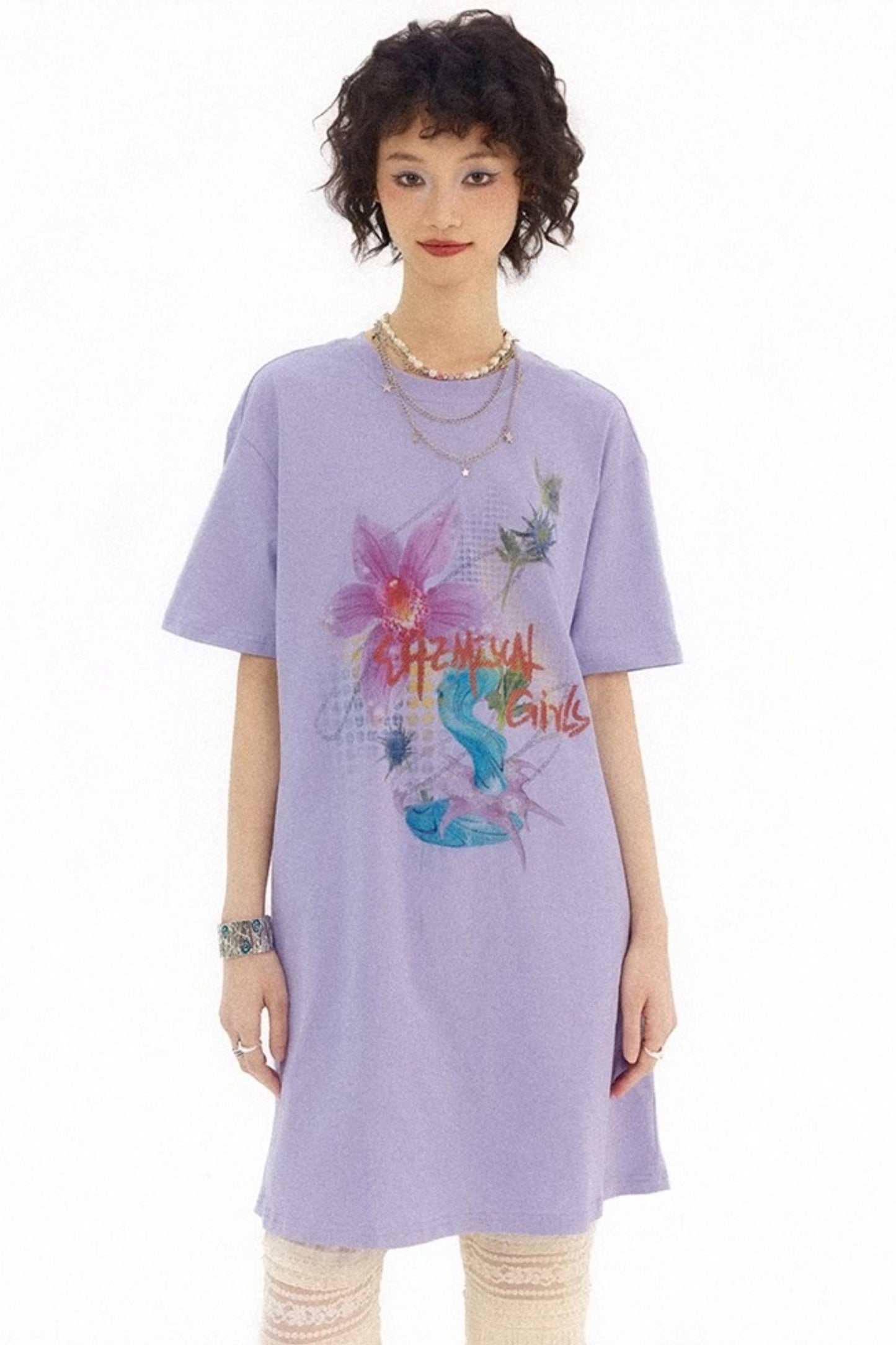 Flower Room T-Shirt Dress