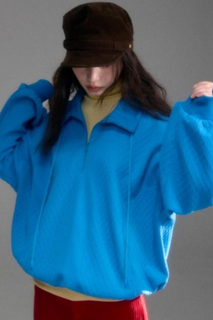 Moroccan Quilted Texture Sweatshirt Skirt Set-Up