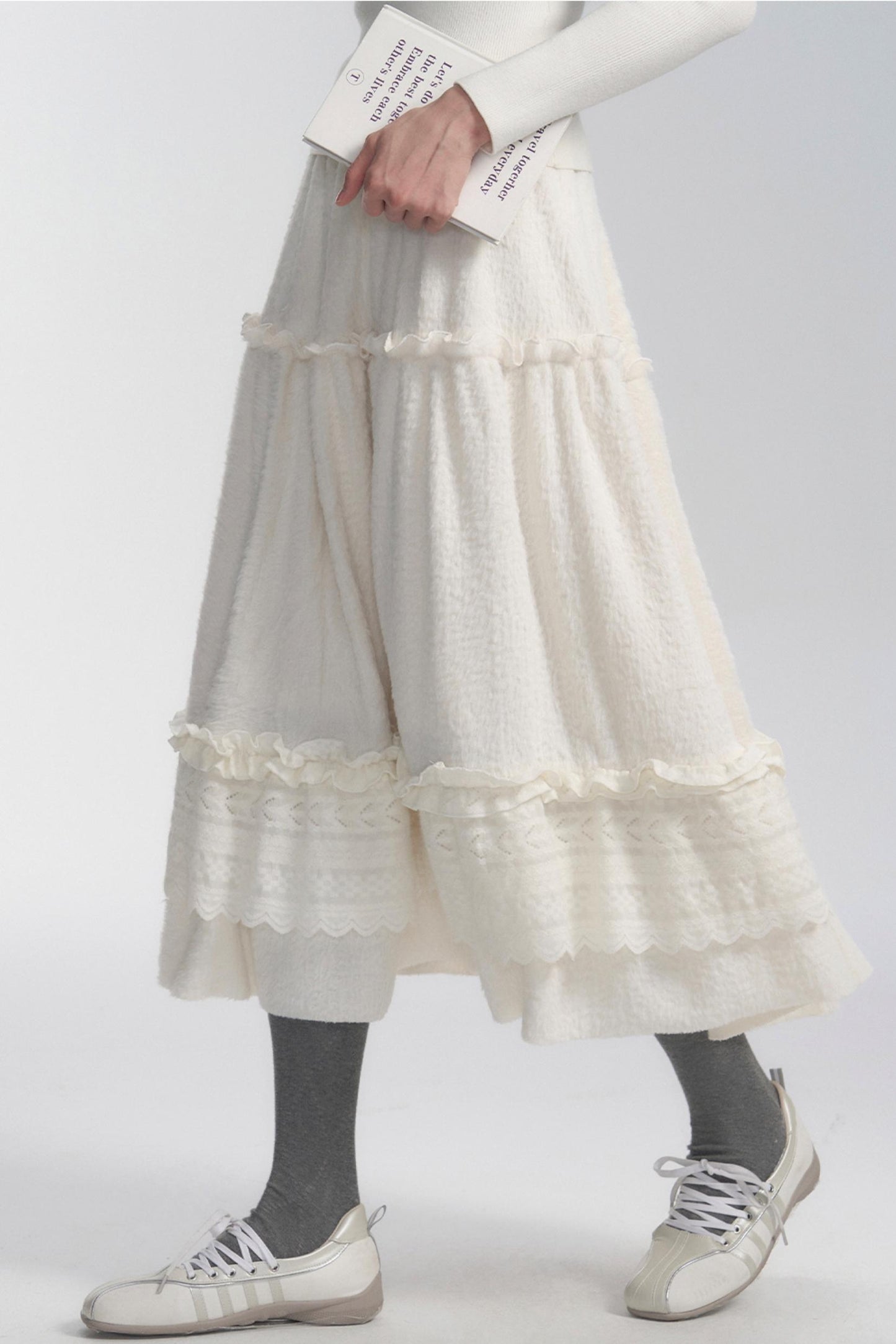 Soft Knit Ruffle Skirt