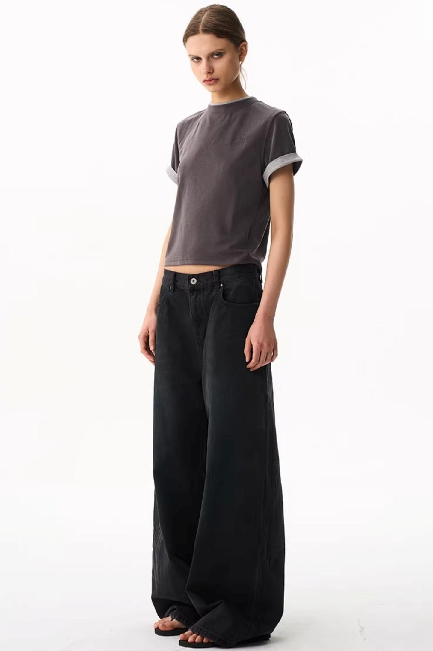 Embroidered Slim-Fit Top