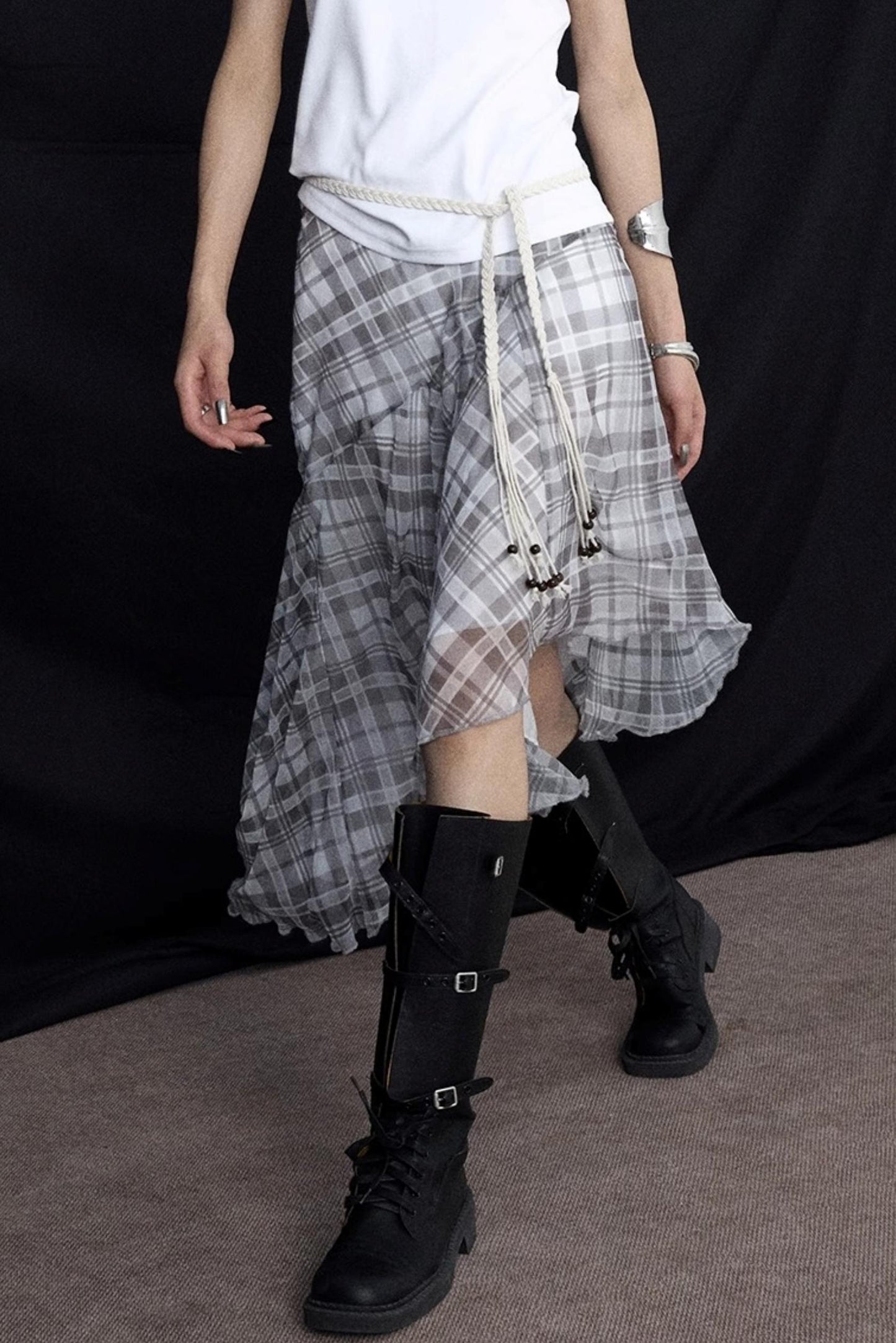 Summer Ruffled Irregular Skirt