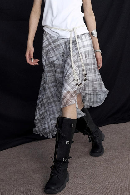 Summer Ruffled Irregular Skirt