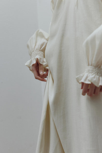 Soft Skin-Friendly Linen Cocoon Dress