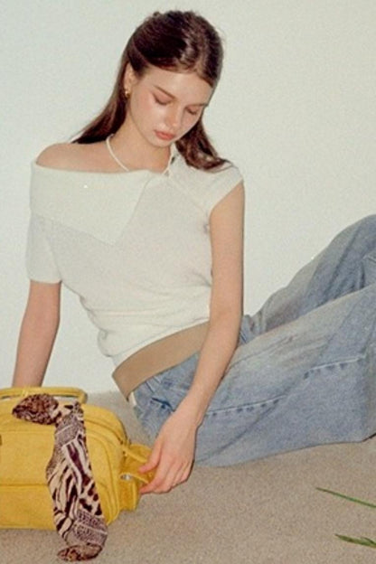 Stardust Color Distress Denim Pants