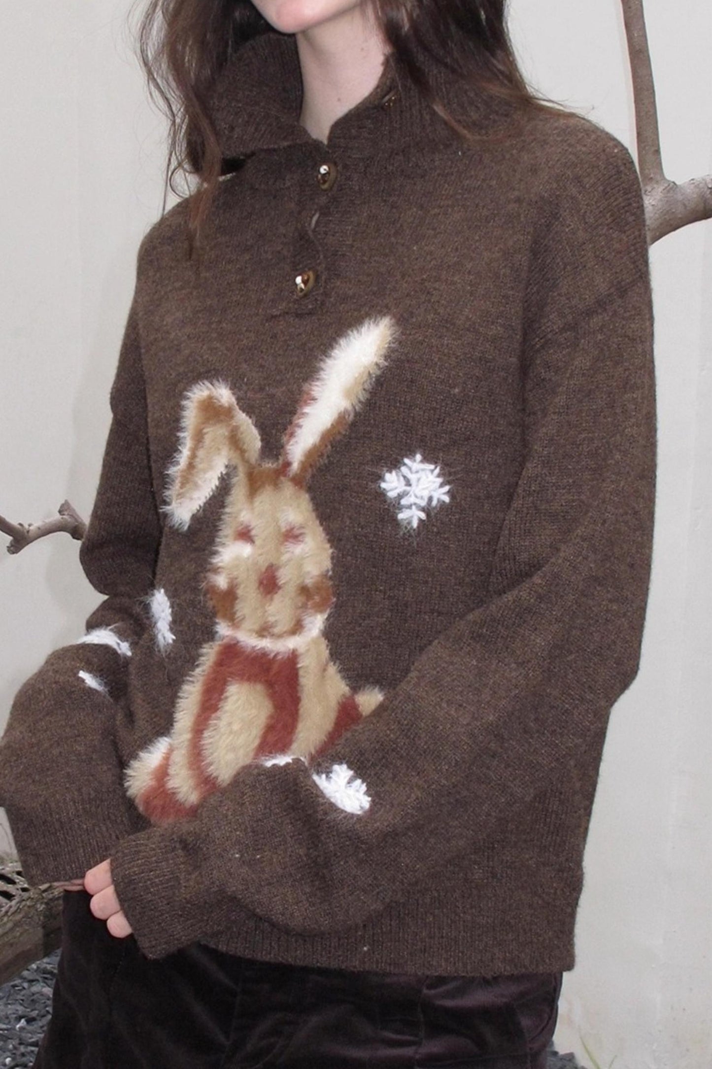Snow Rabbit Wool Sweater