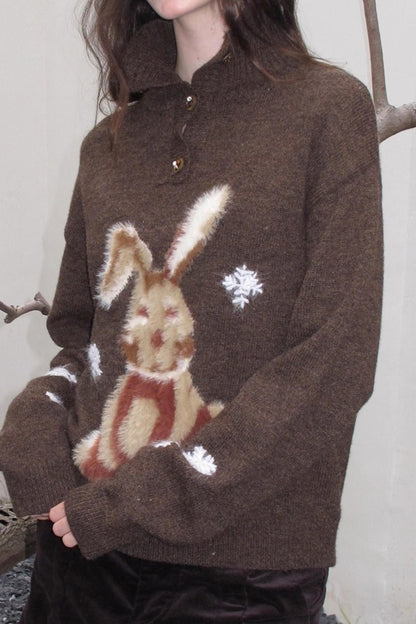 Snow Rabbit Wool Sweater