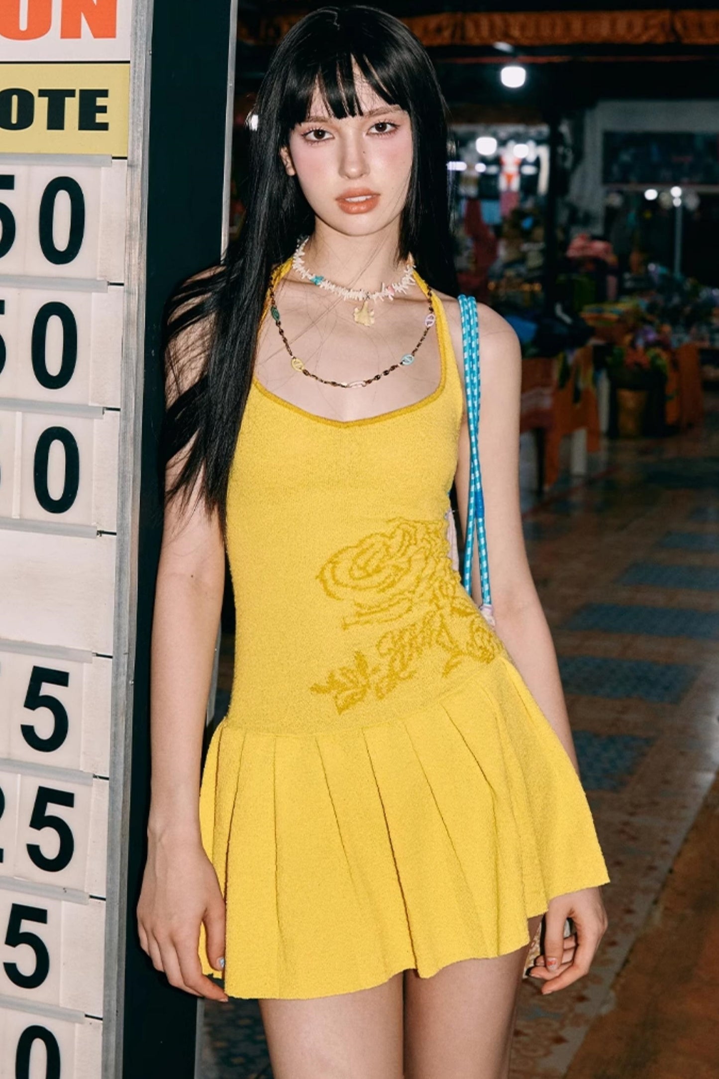 Summer Sweet Knit Halter Dress