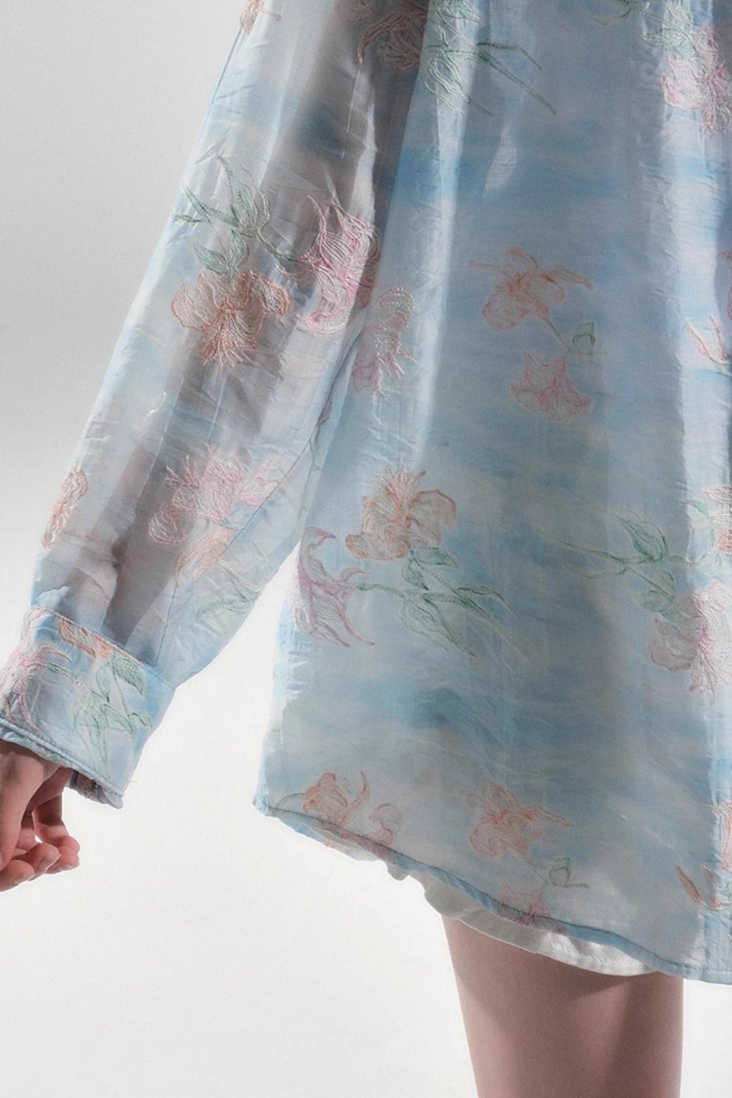 Resort Sunscreen Embroidery Shirt