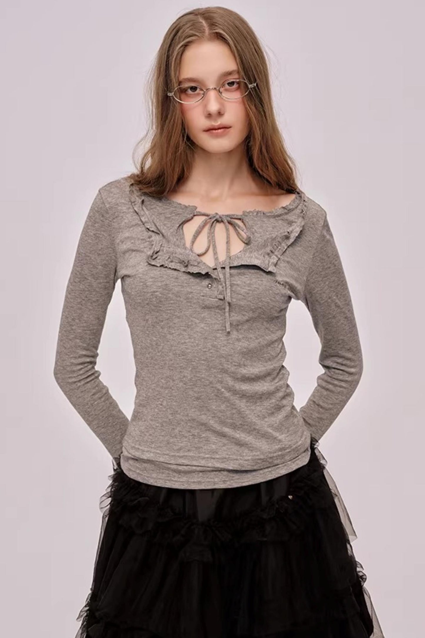 Layered Wave Lace Top
