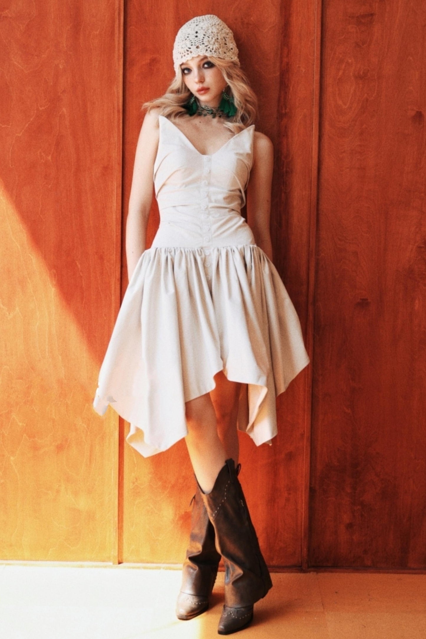 Vintage Irregular Fit & Flare Dress