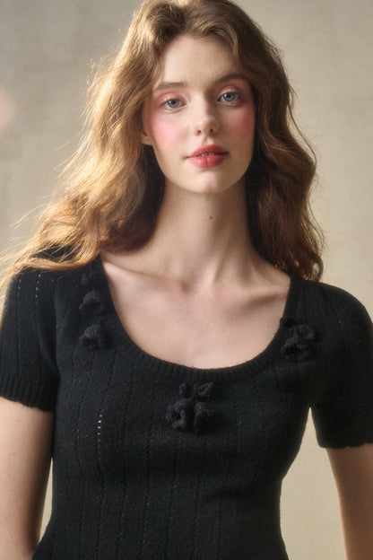 Handmade Floral Cropped Top