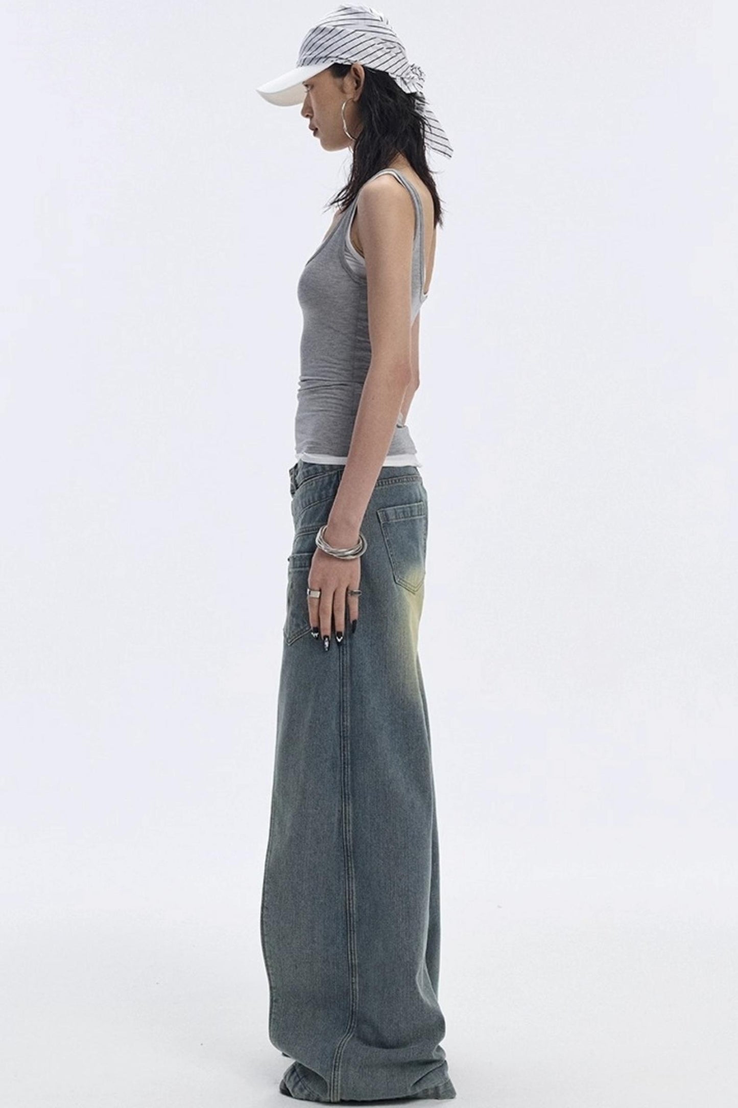 Vintage Blue Wide-Leg Jeans