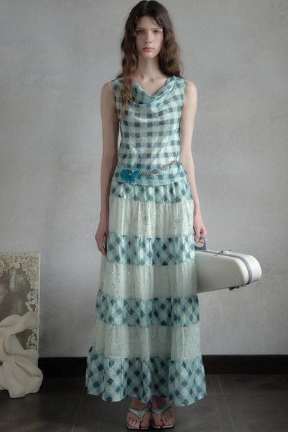 Blue Island Reversible Vest Top