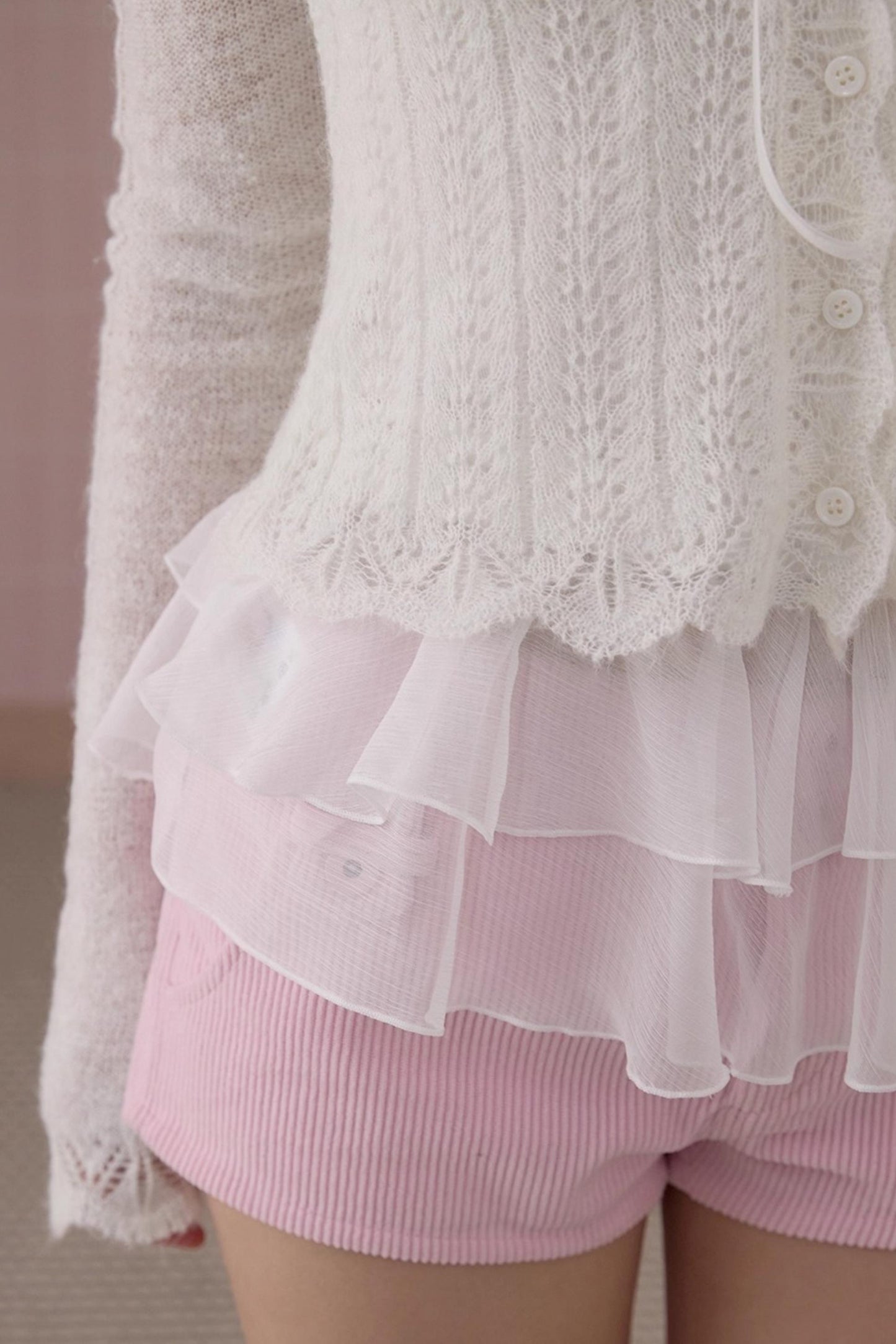 Sweet Lace Knitted Sweater
