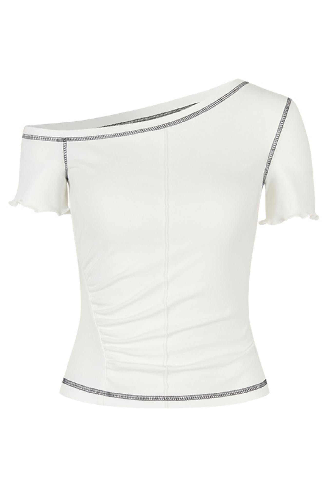 Shoulder Wood Ear Tee