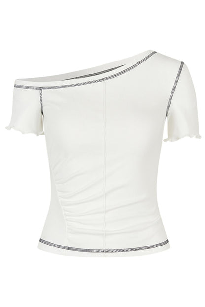 Shoulder Wood Ear Tee