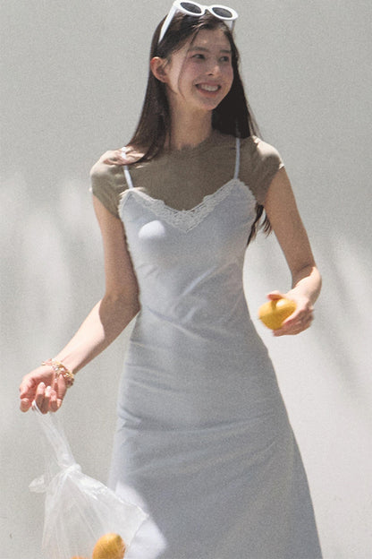 Chic Waist-Cinching Camisole Dress