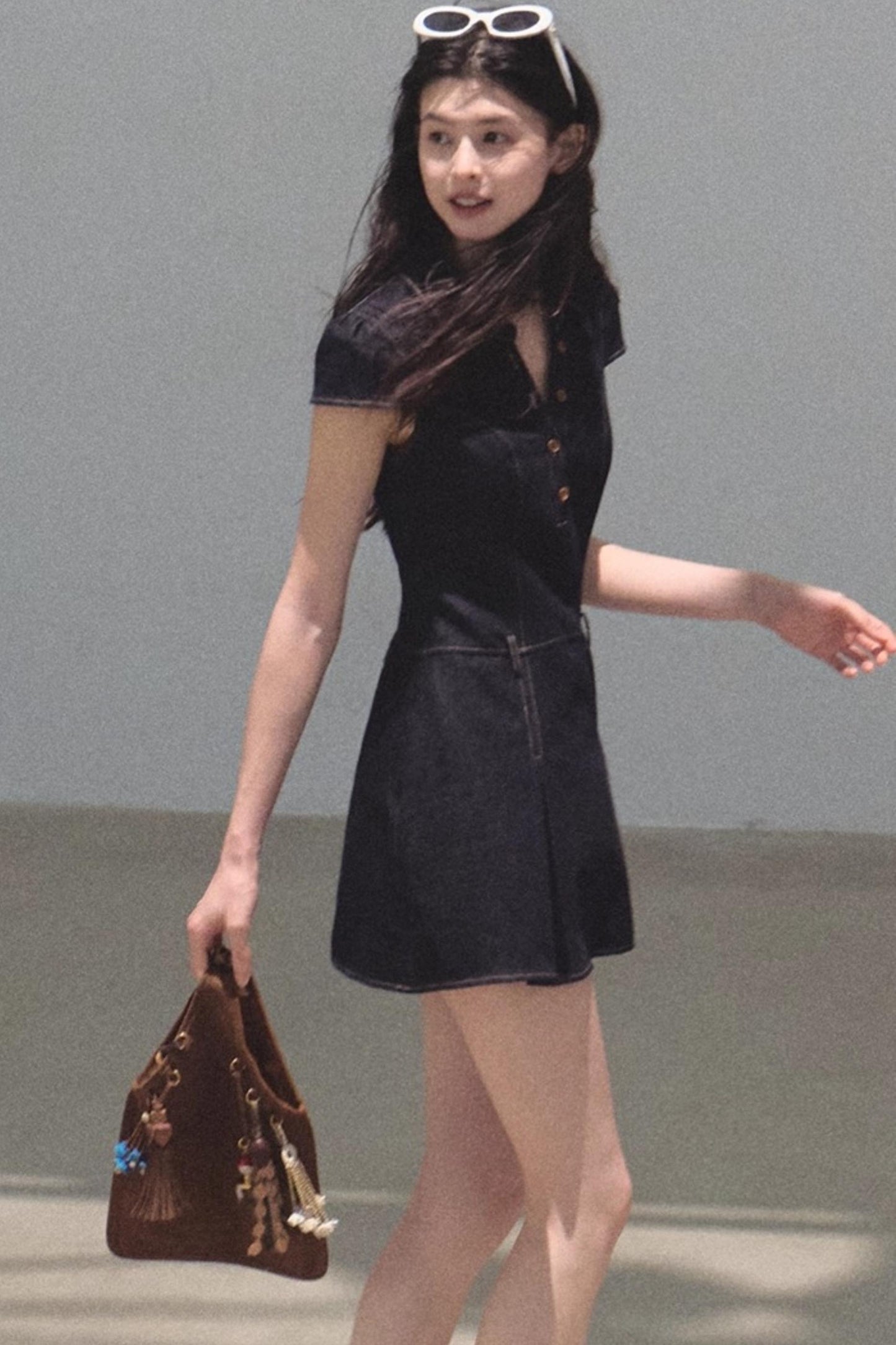 Summer V-Neck Polo Dress