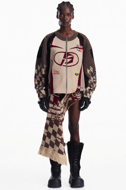 Racing Jacquard Vintage Snood