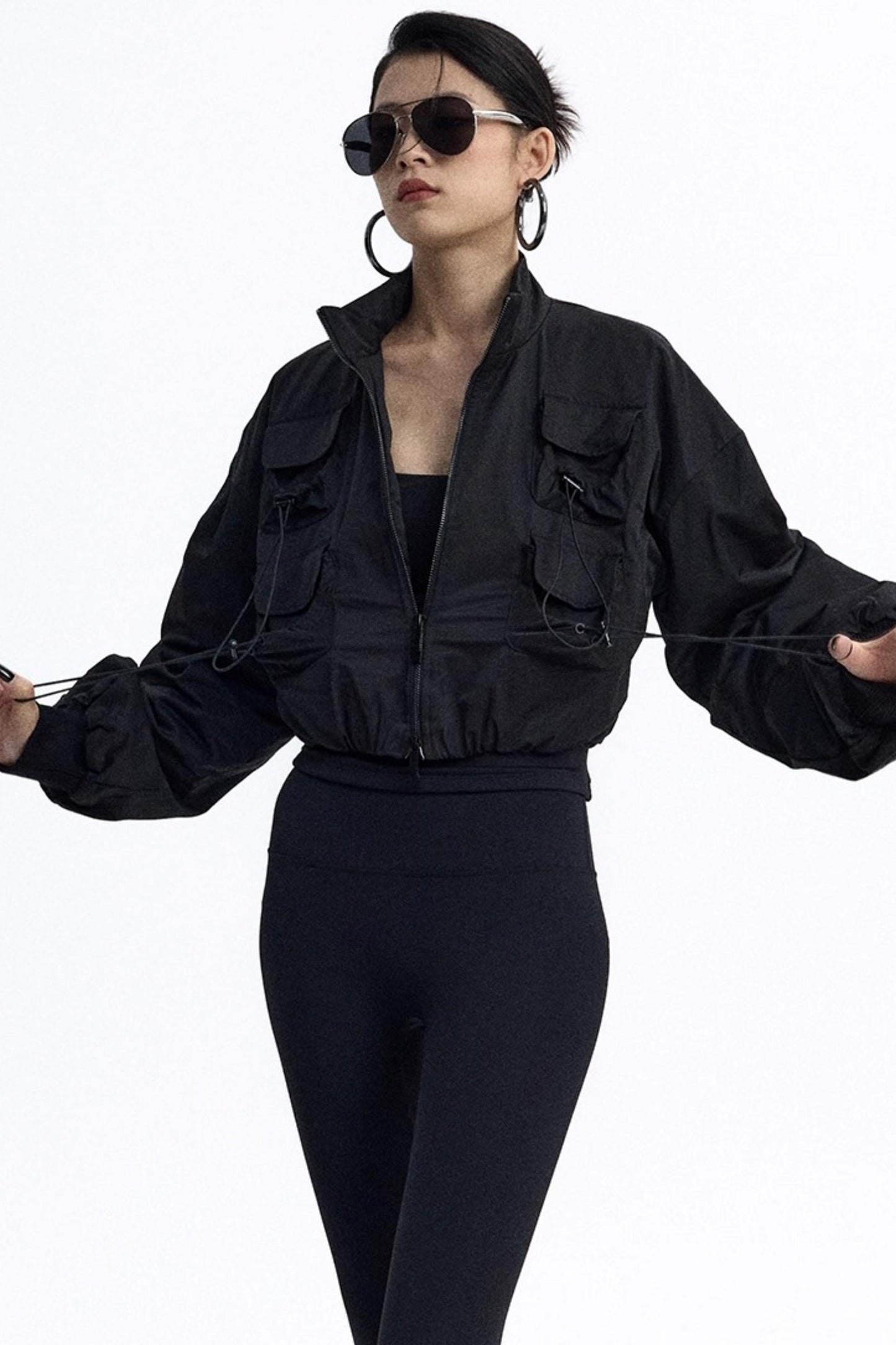 Pig Nose Multi-Pocket Flight Jacket