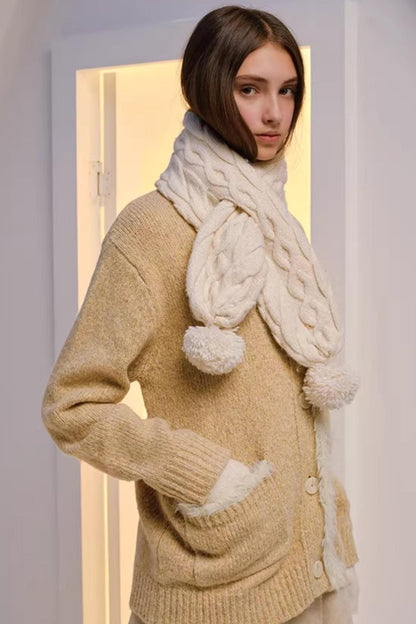 Dual-Tone Merino Wool Scarf