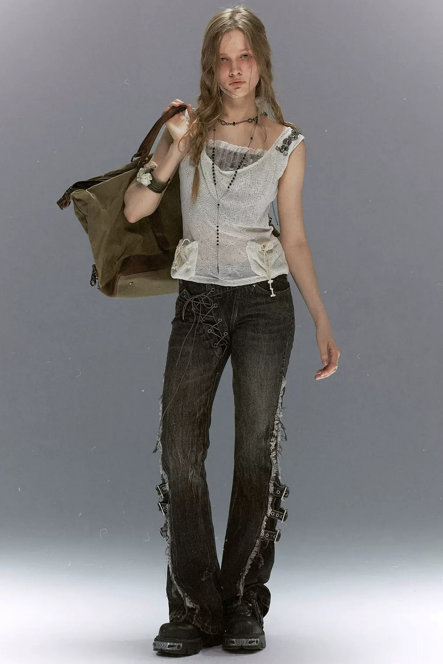 Diamond Sequin Texture Tank Top