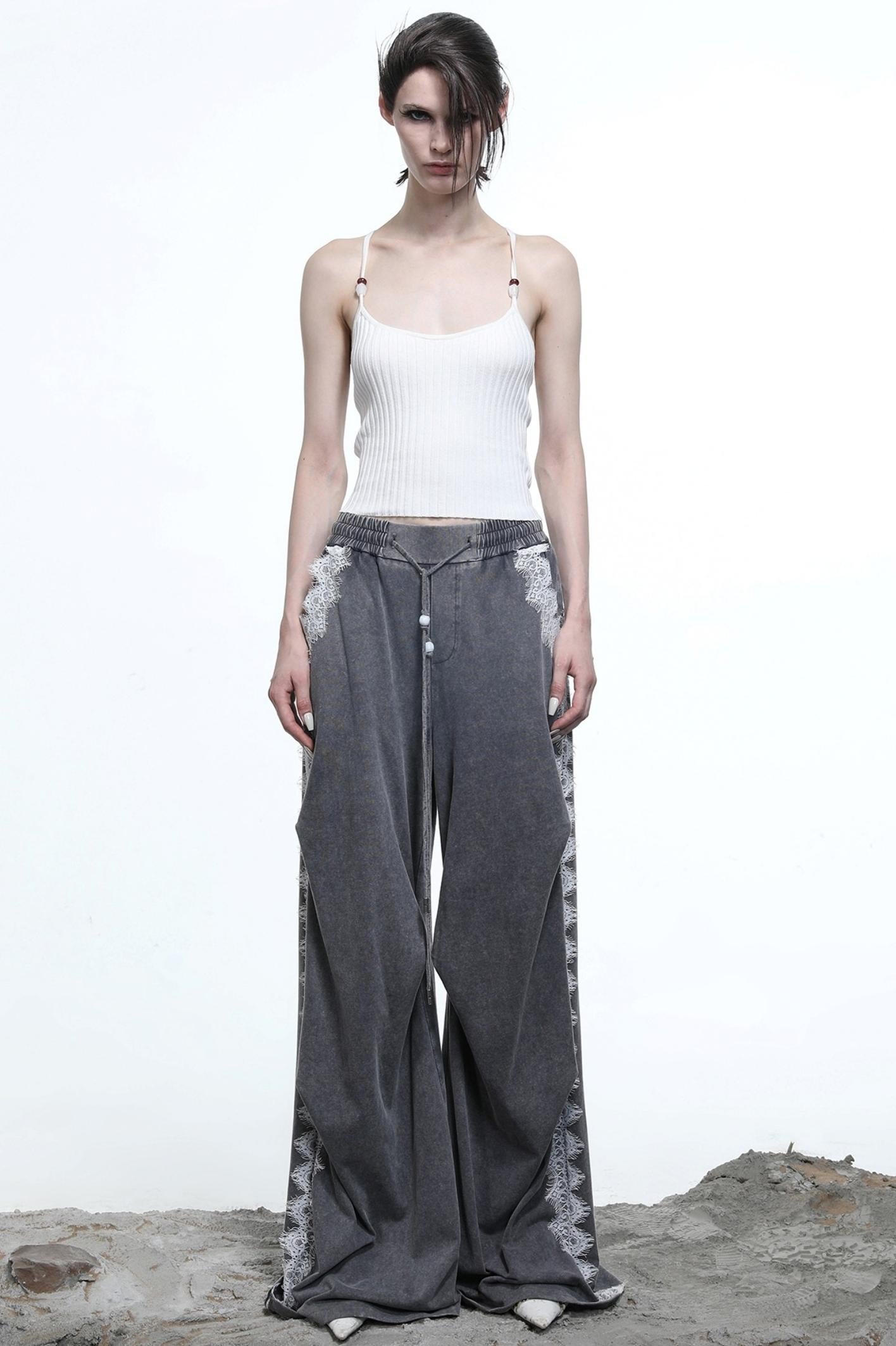 Convincing Wool Knit Halterneck Set-Up