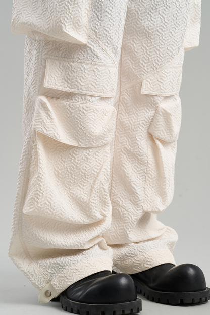 Textured Pocket Work Pants