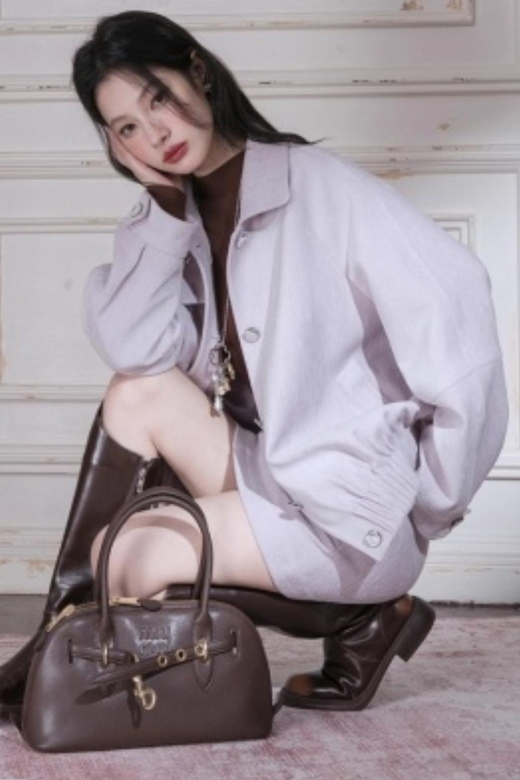 Velvet Purple Stand-Up Collar Jacket Set-Up