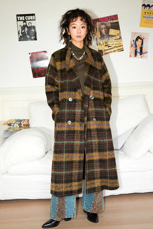 Chemical Girl Sunset Plaid Coat