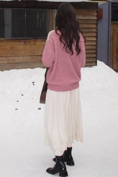 Rin's Poem Pleated Skirt