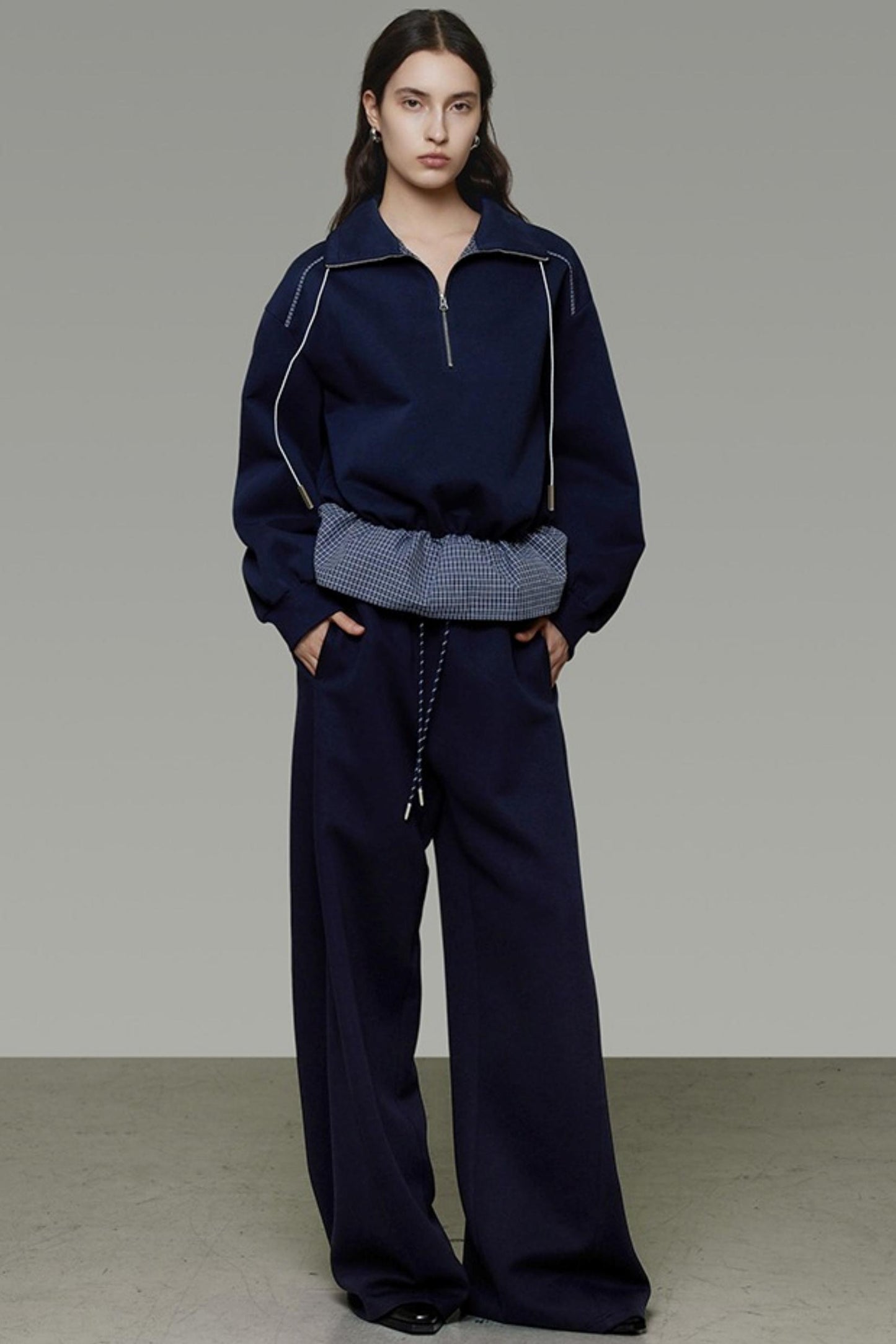 Autumn Drape Slimming Wide-Leg Pants