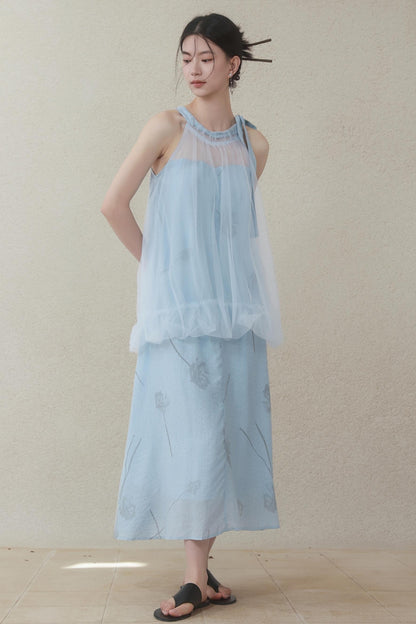 Summer Cloud Mesh Dress