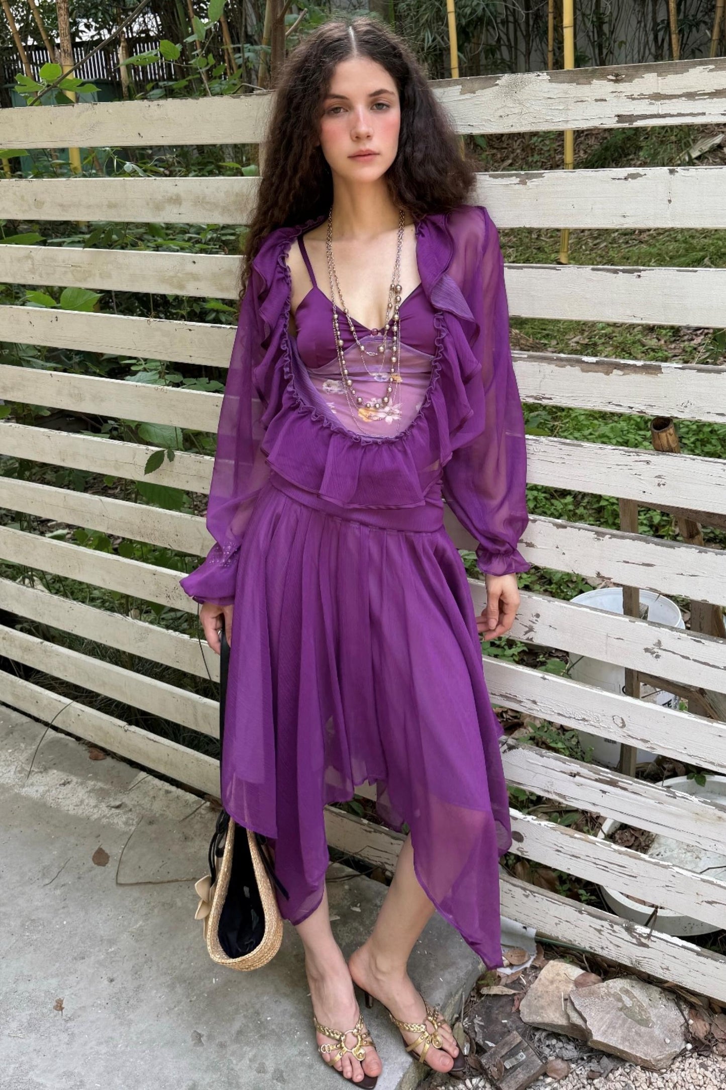 Ruffle Skeleton Skirt Set-Up