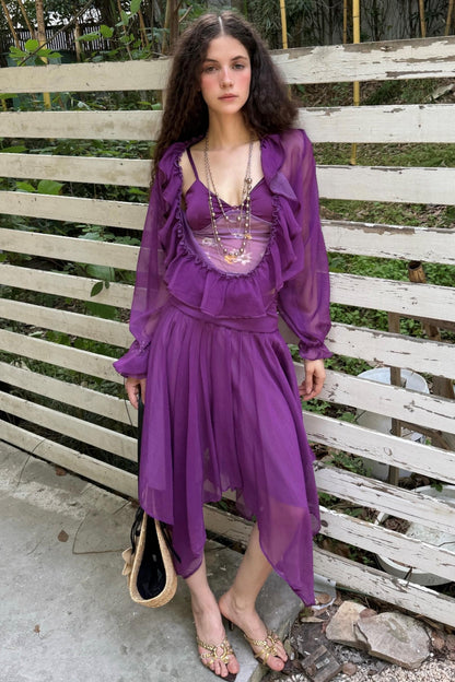 Ruffle Skeleton Skirt Set-Up