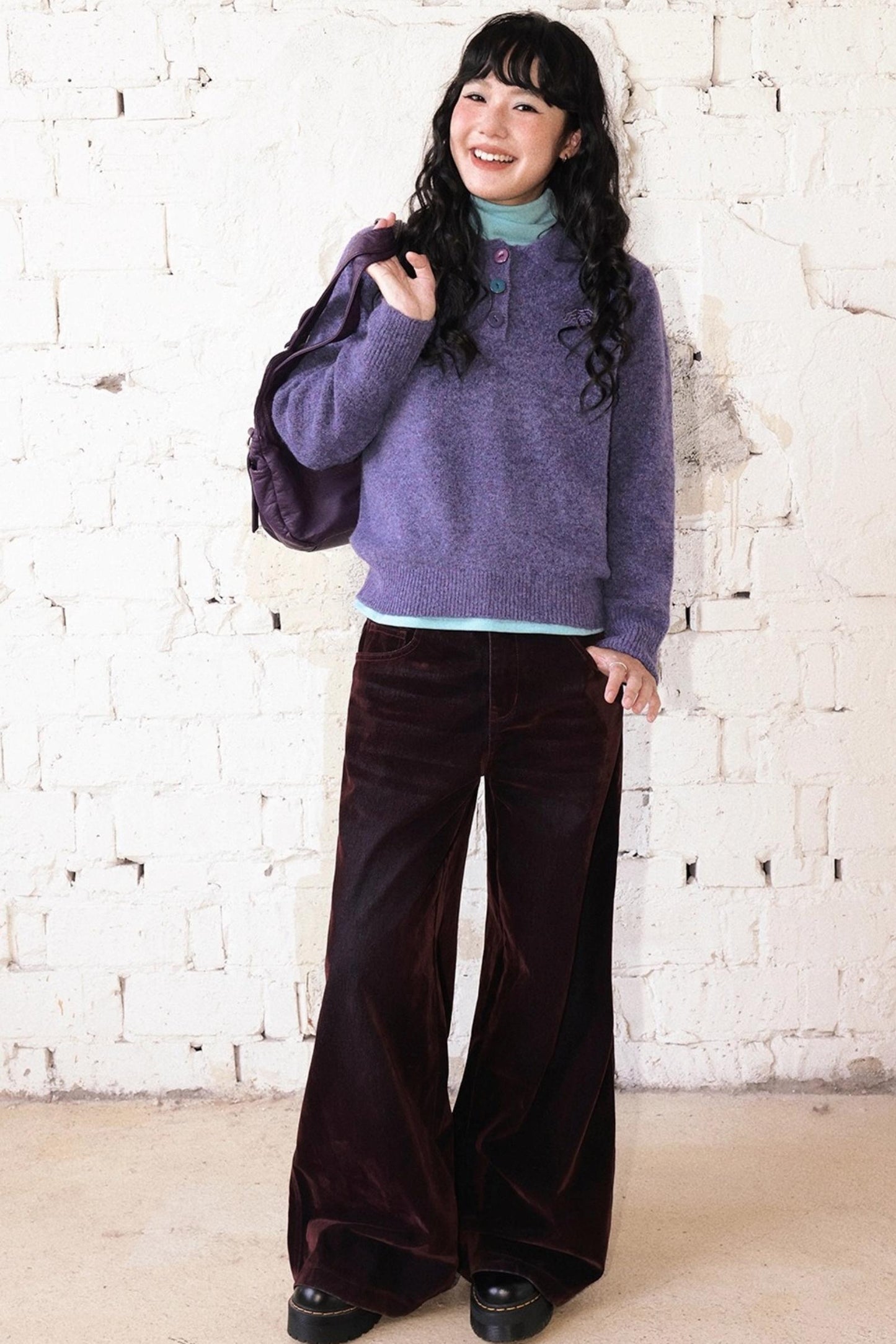 Flocked Light-Reflective Jeans