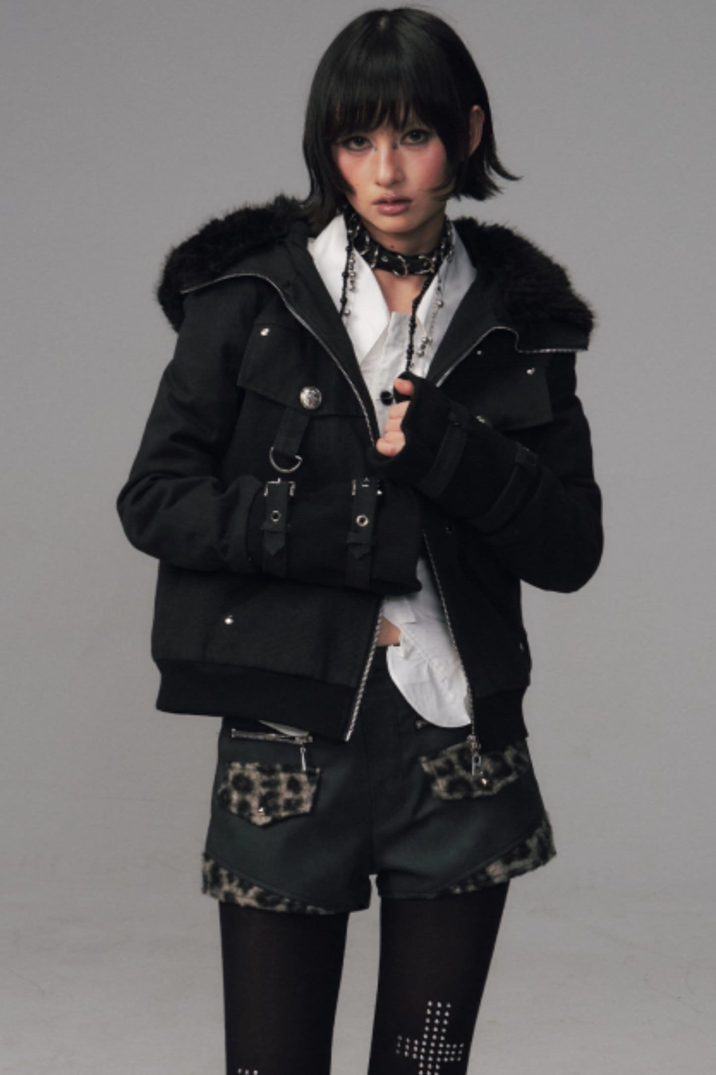 Retro Fur Hood Winter Jacket
