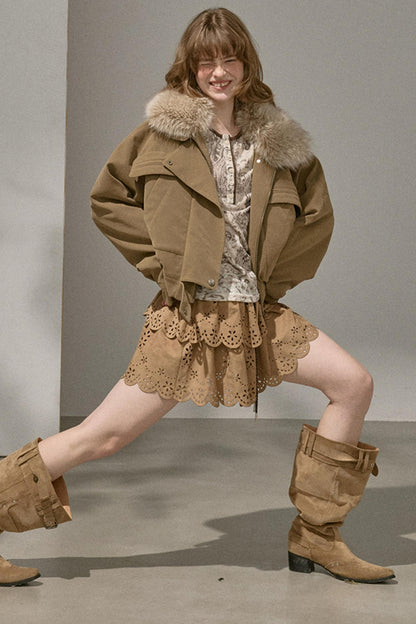 Slim Flower Knitted Top