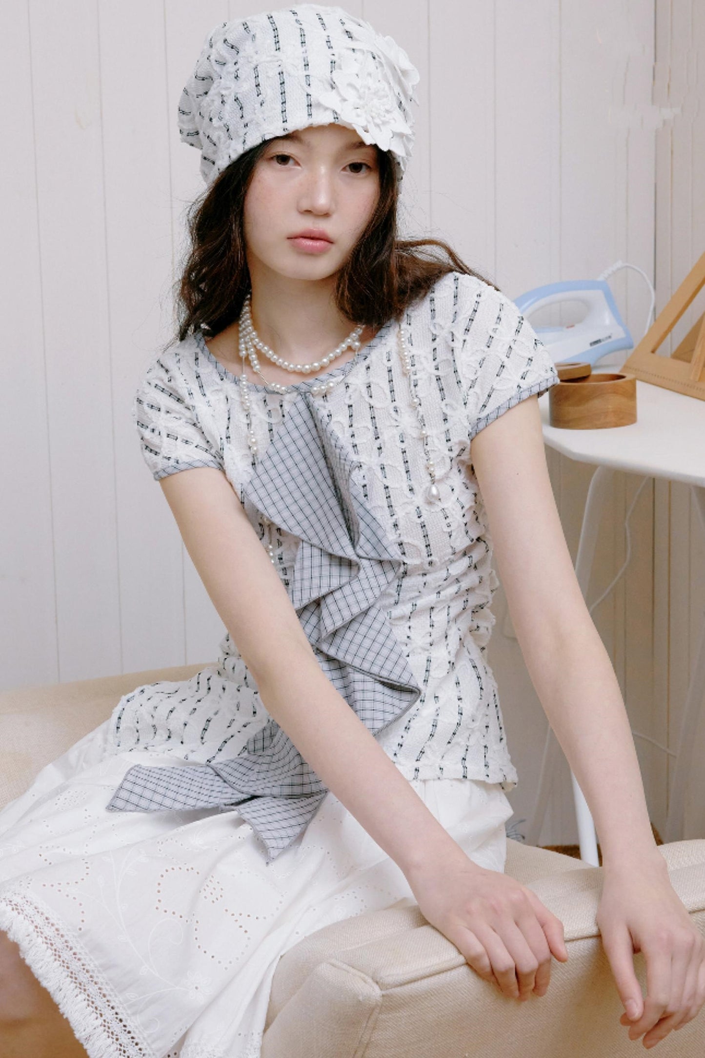 Ruffle Asymmetrical Skirt Set-Up