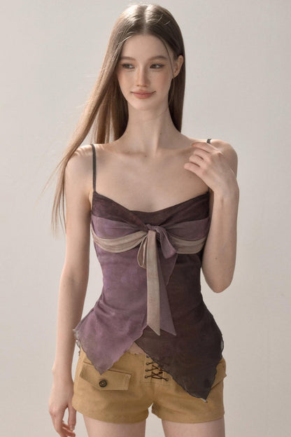 Color-Block Patchwork Camisole