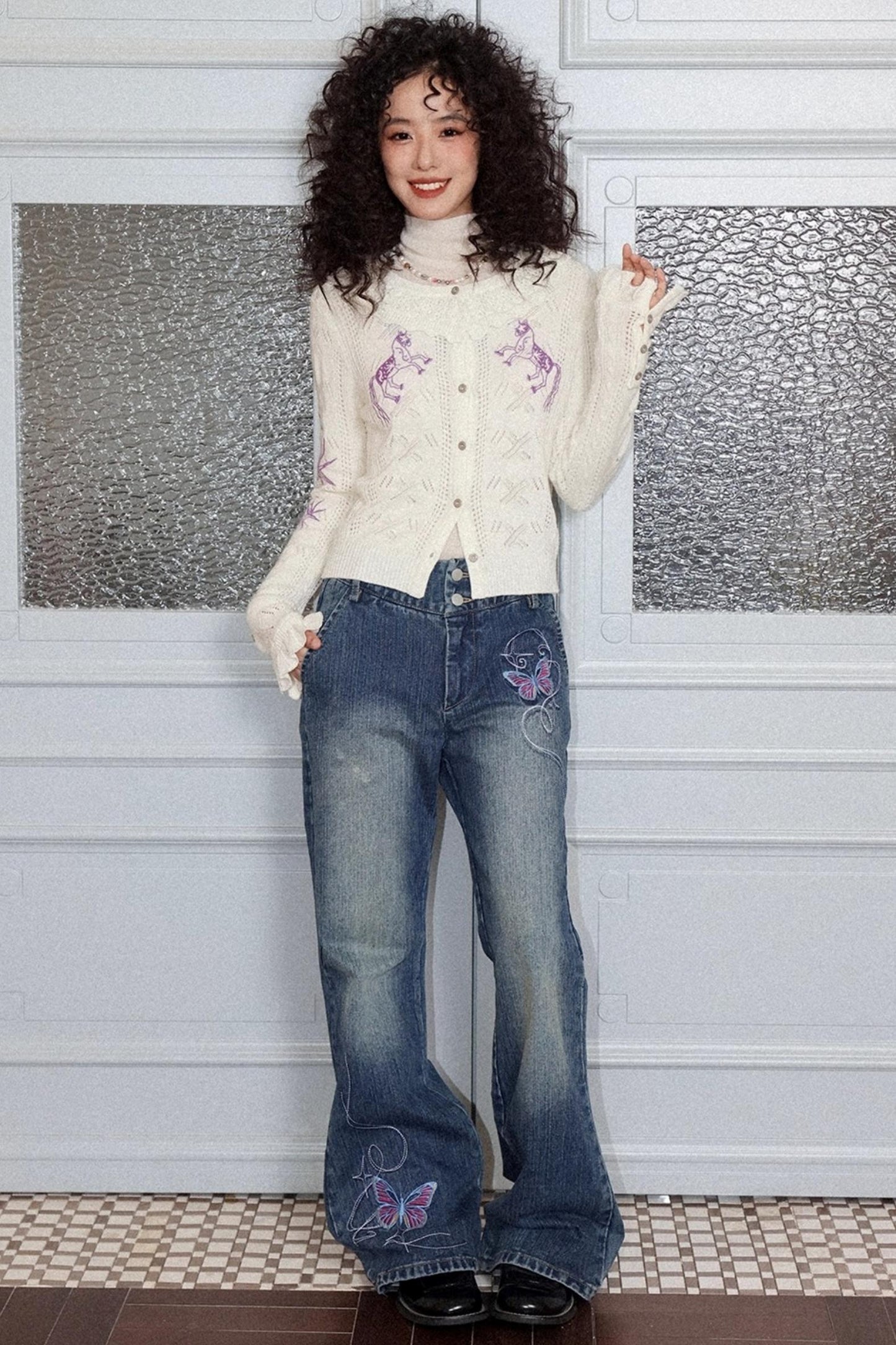 Romantic Ruffle Sweater Cardigan