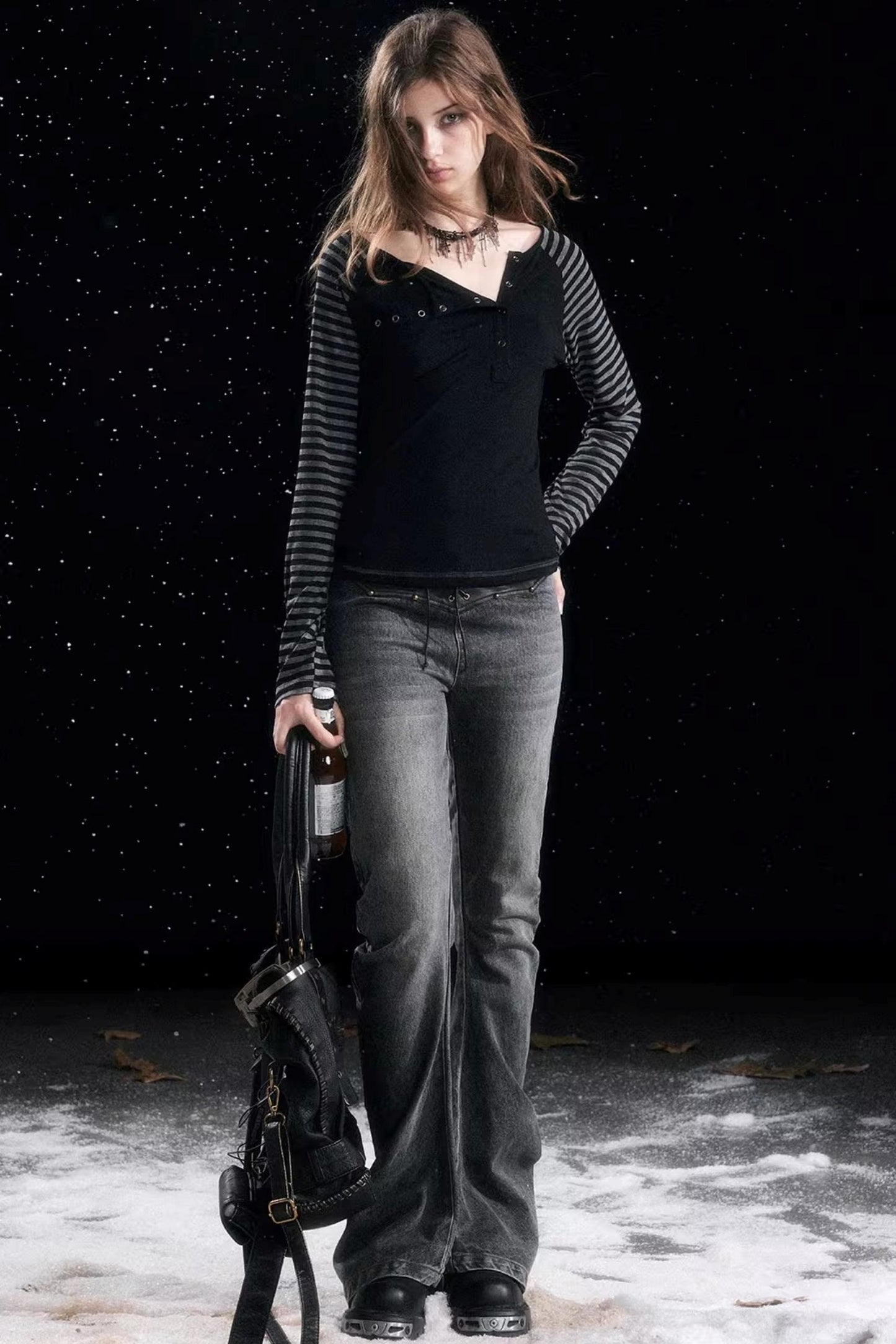 Versatile Vintage Leather Pleated Pants