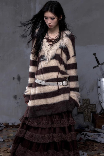 Vintage Street Punk Long Sweater