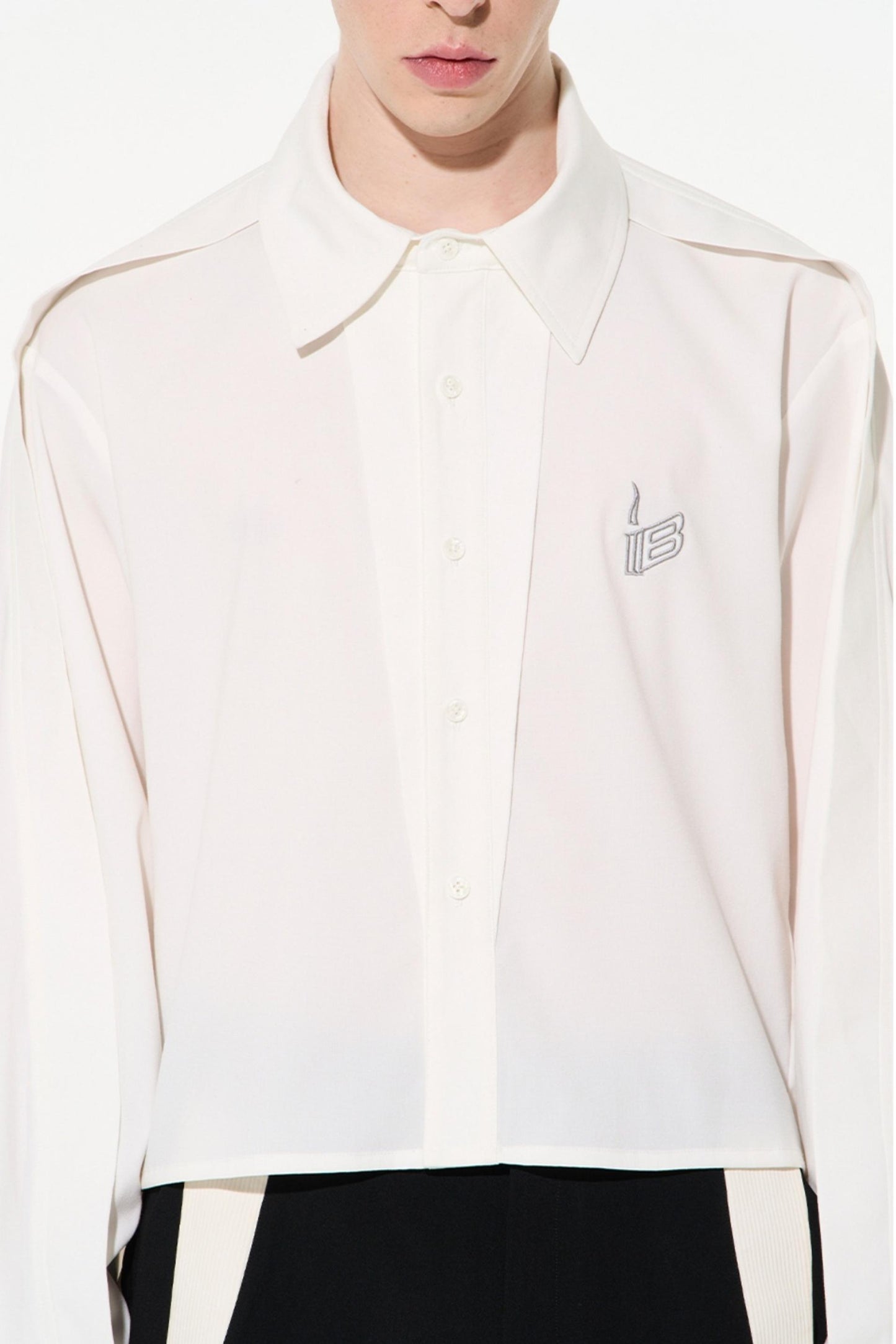 Two-Tone Oversized Long Sleeve Tee